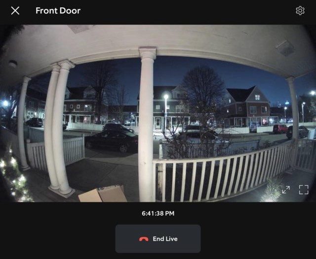 live view from ring camera