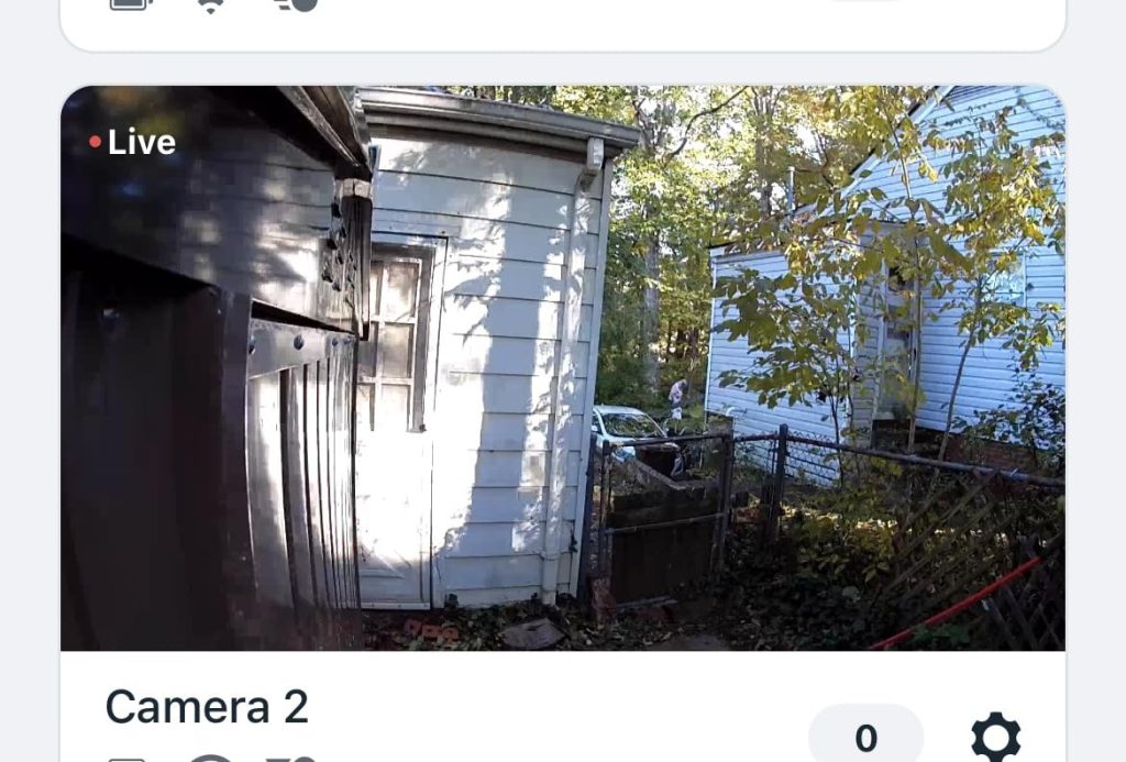 live view from arlo essential spotlight camera