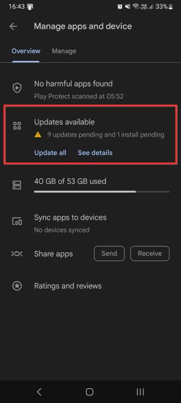 update all