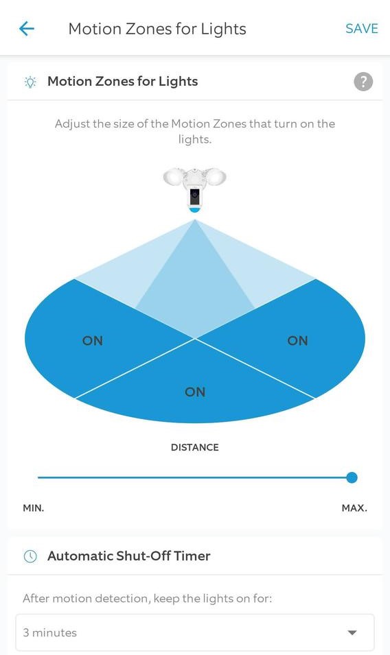 automatic shut off timer in ring app