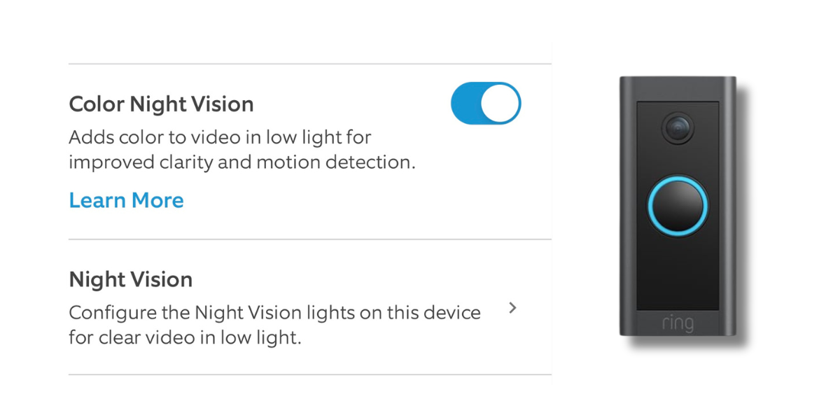 how to turn off infrared on ring camera and doorbell