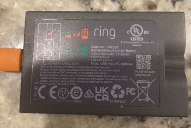 ring doorbell battery