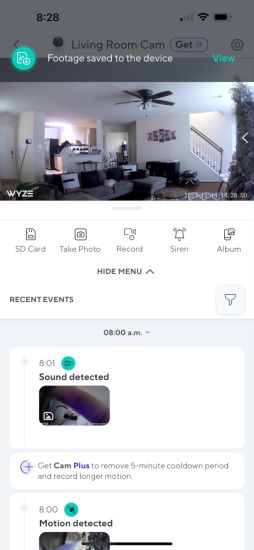 what features do wyze cameras offer 1