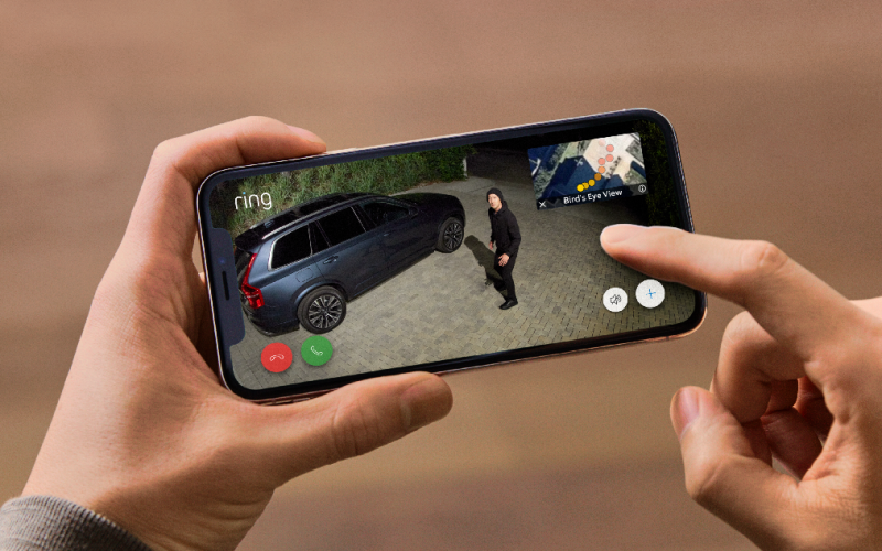 why is ring birds eye view blurry