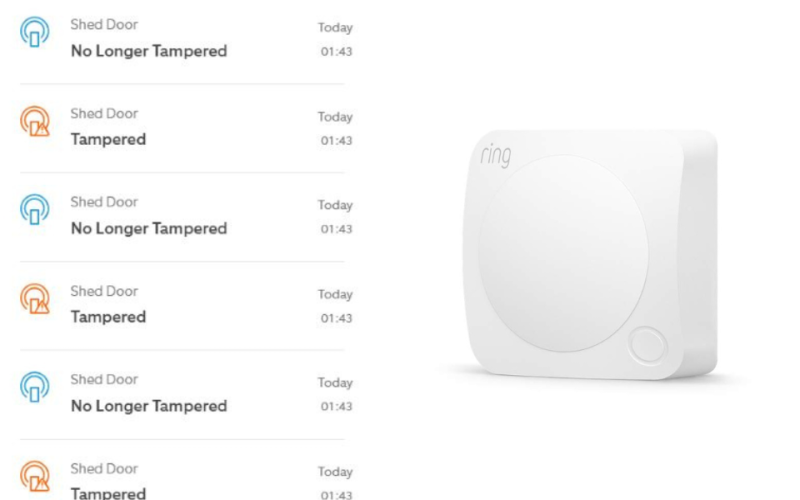 ring motion sensor tampered