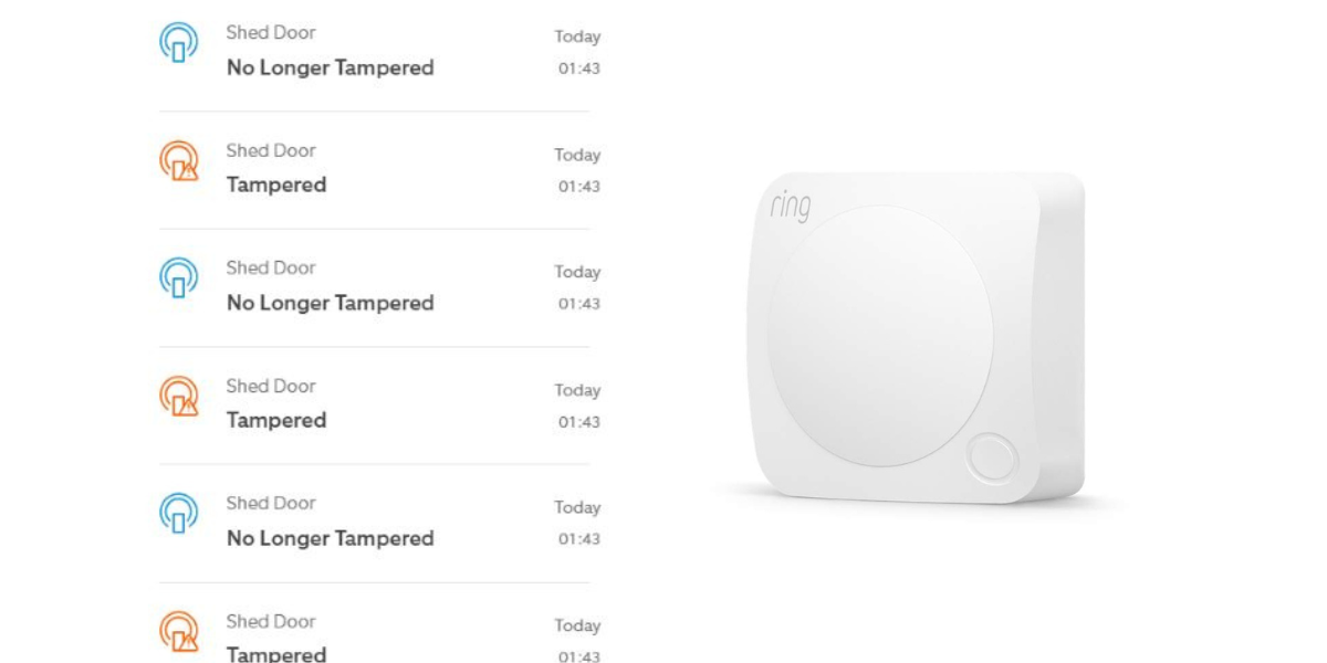 ring motion sensor tampered